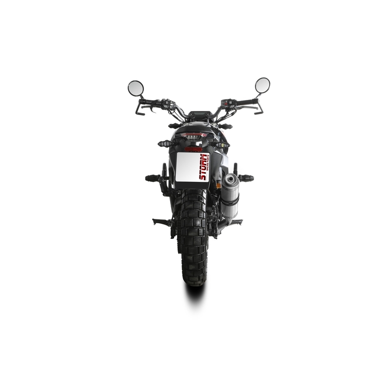 Auspuff komplett 1x1 STORM GP Edelstahl für ZONTES ZT 125 2021-2024
