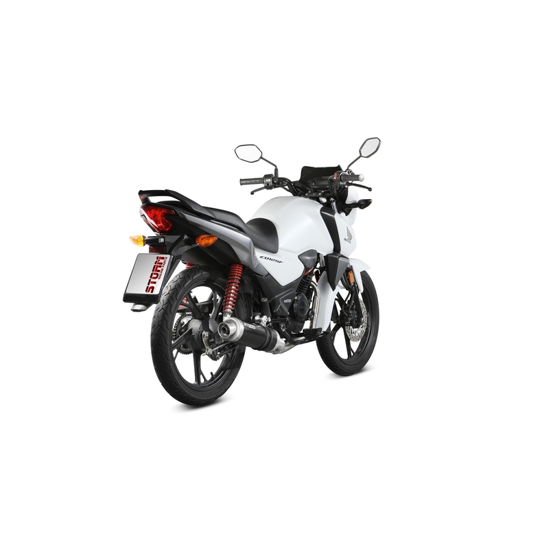 Auspuff komplett 1x1 STORM GP schwarz für HONDA CB 125 F / GLR 125 2021-2024
