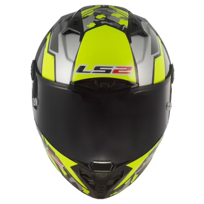 LS2 FF805 Thunder Carbon Space fluo gelb-grau Integral Motorradhelm