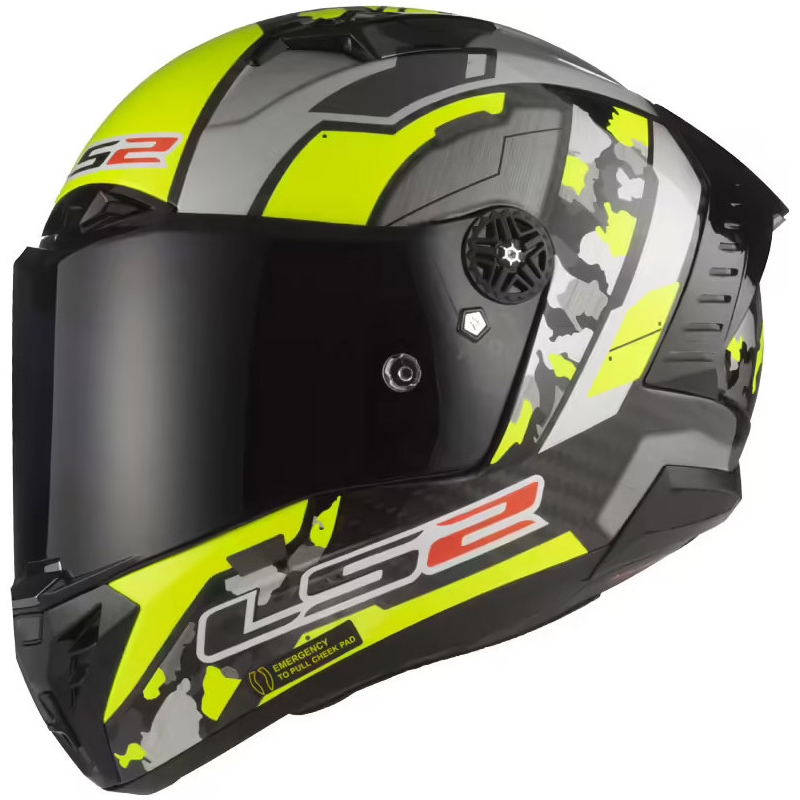LS2 FF805 Thunder Carbon Space fluo gelb-grau Integral Motorradhelm