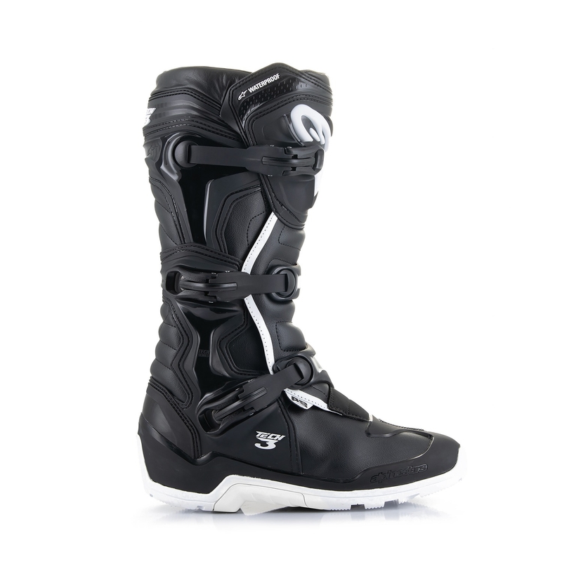 Motorradstiefel Alpinestars Tech 3 Enduro Waterproof Schwarz-Weiß