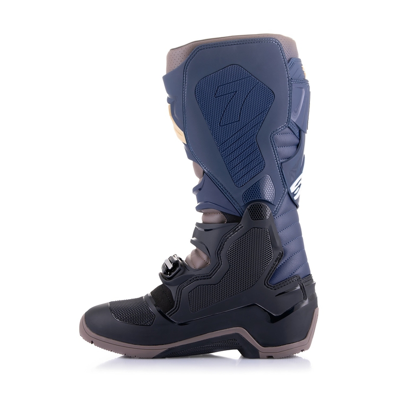 Alpinestars Tech 7 Enduro Drystar Blau-Grau-Orange-Schwarz Motorradstiefel