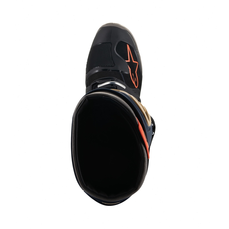 Alpinestars Tech 7 Enduro Drystar Blau-Grau-Orange-Schwarz Motorradstiefel