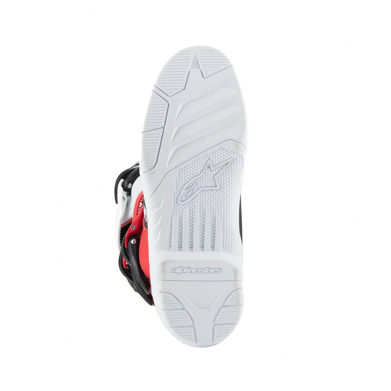 Alpinestars Tech 3S Jugend Weiß-Schwarz-Rot Kinder-Motorradstiefel