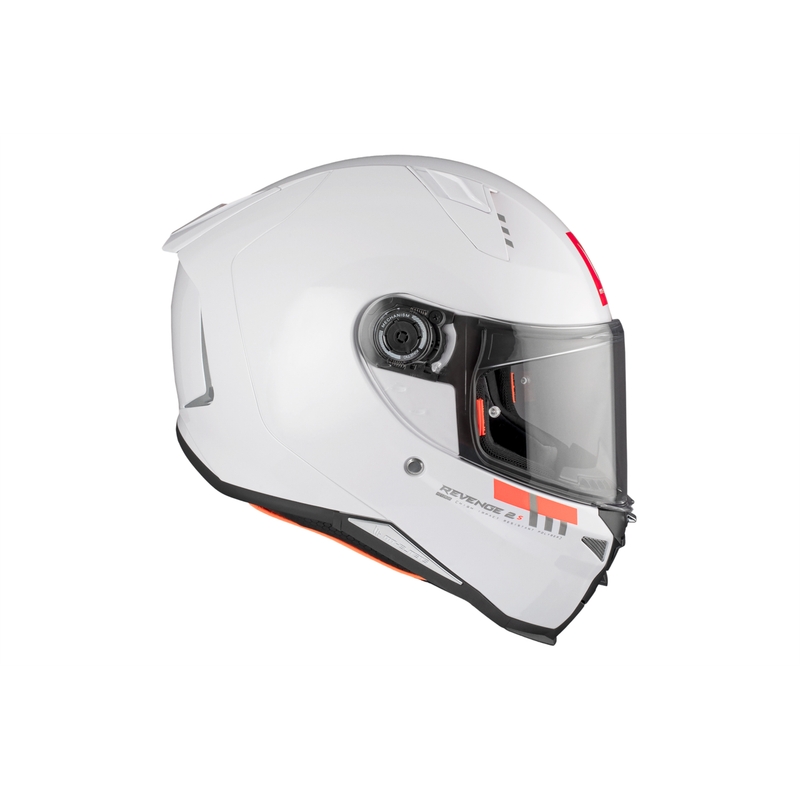 MT REVENGE 2 S SOLID A0 Integral Motorradhelm glänzend weiß
