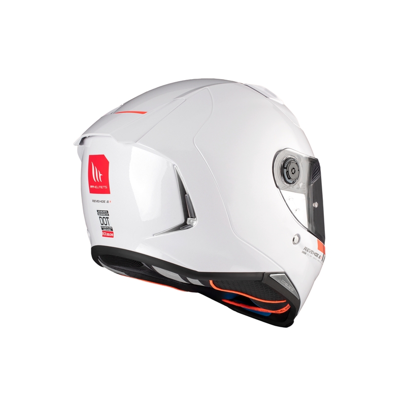 MT REVENGE 2 S SOLID A0 Integral Motorradhelm glänzend weiß