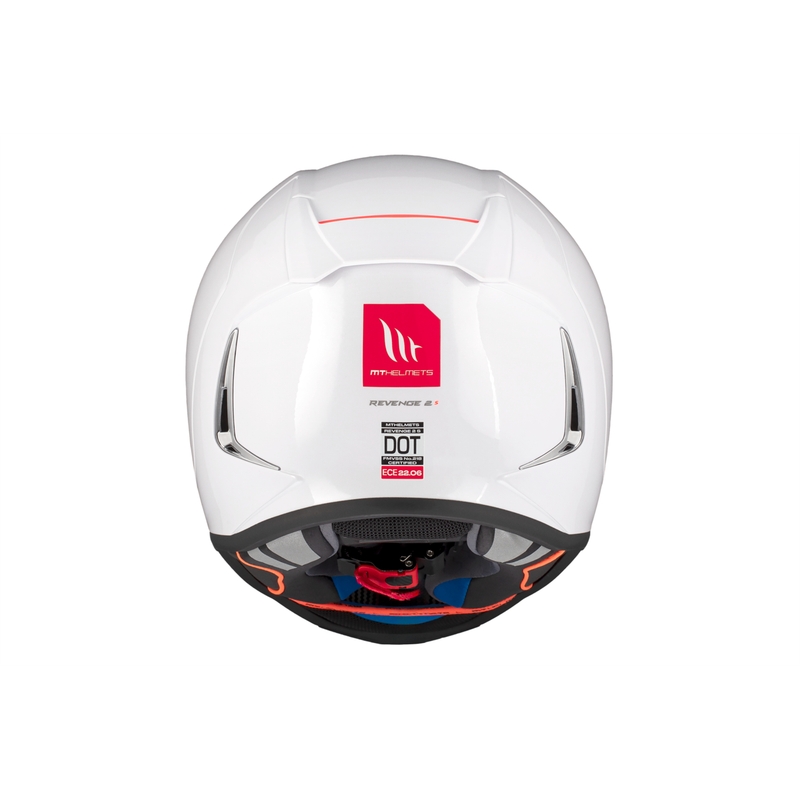 MT REVENGE 2 S SOLID A0 Integral Motorradhelm glänzend weiß