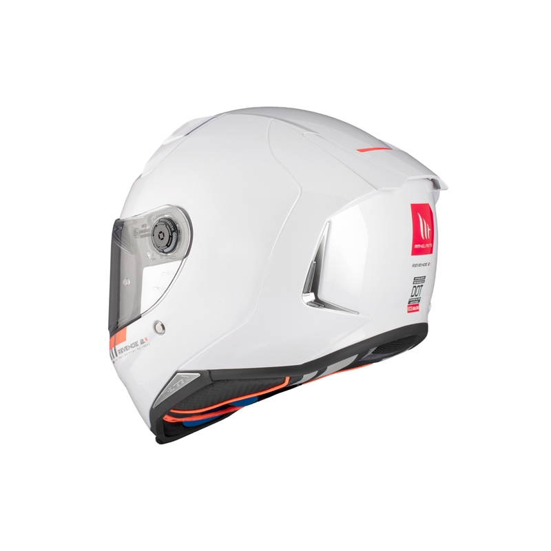 MT REVENGE 2 S SOLID A0 Integral Motorradhelm glänzend weiß