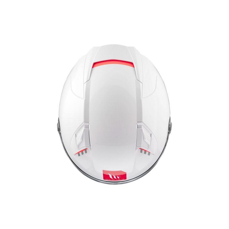 MT REVENGE 2 S SOLID A0 Integral Motorradhelm glänzend weiß