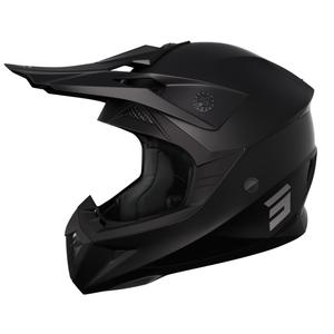 Motocross-Helm Shot Pulse Solid 2.0 schwarz-matt