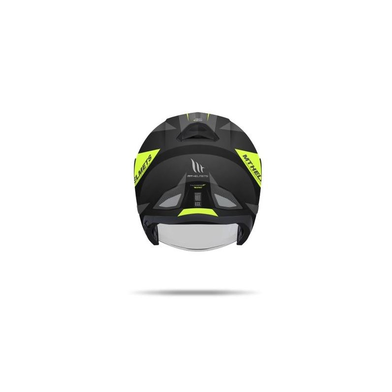 Motorradhelm Open MT Thunder SV Jet Wing schwarz matt-fluo gelb Ausverkauf
