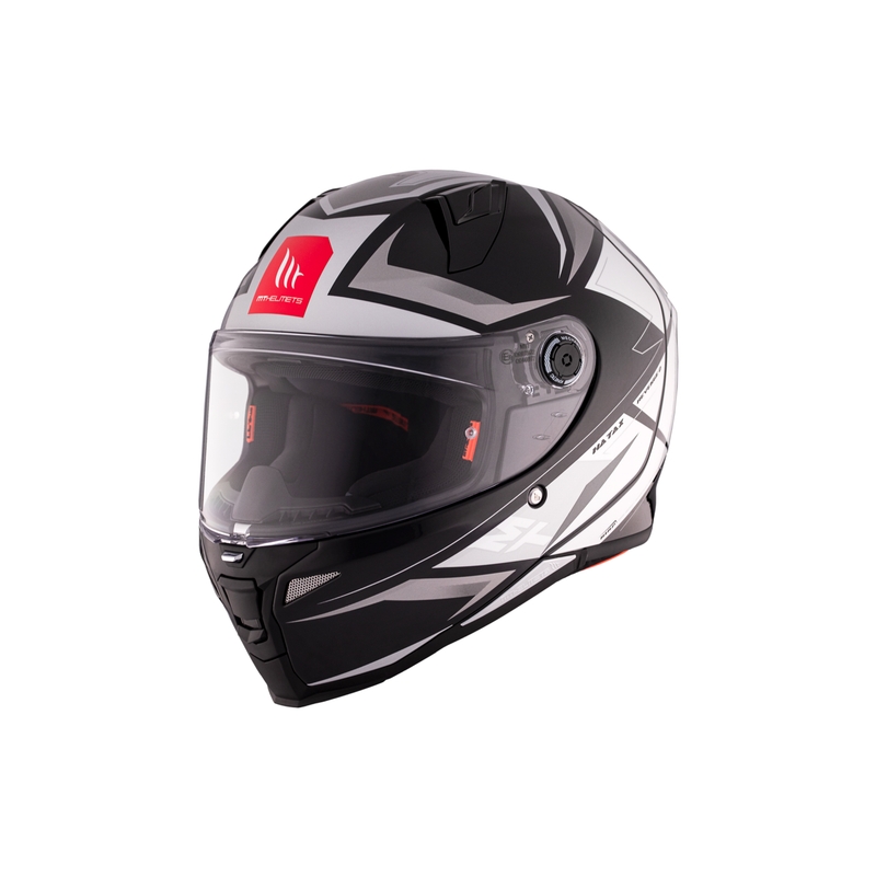 MT REVENGE 2 S HATAX B2 schwarz-grau-weiß Integral-Motorradhelm