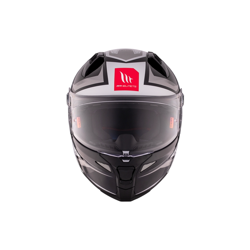 MT REVENGE 2 S HATAX B2 schwarz-grau-weiß Integral-Motorradhelm