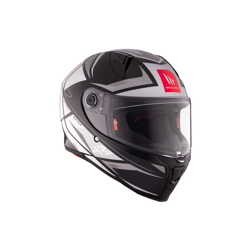 MT REVENGE 2 S HATAX B2 schwarz-grau-weiß Integral-Motorradhelm