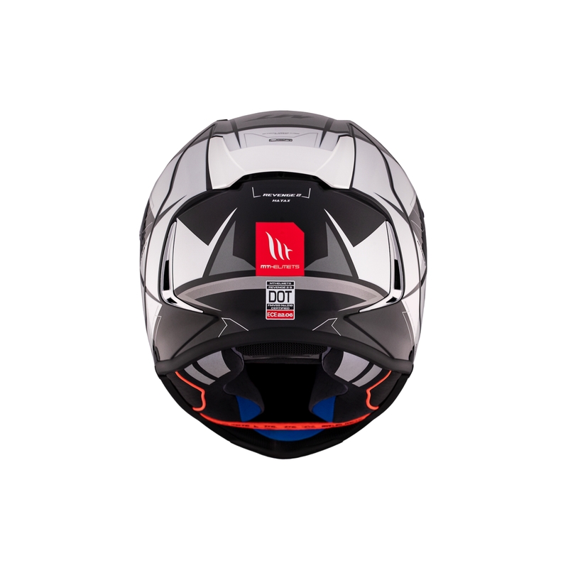 MT REVENGE 2 S HATAX B2 schwarz-grau-weiß Integral-Motorradhelm
