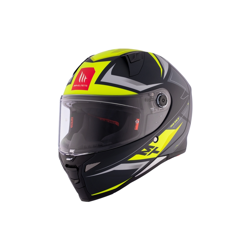 MT REVENGE 2 S HATAX C3 schwarz-grau-gelber Integral-Motorradhelm