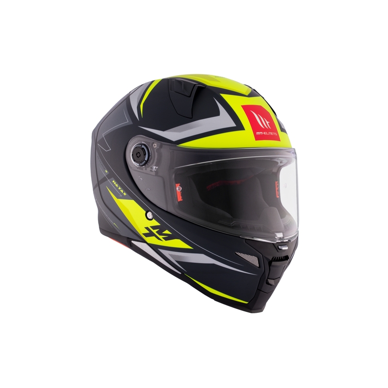MT REVENGE 2 S HATAX C3 schwarz-grau-gelber Integral-Motorradhelm