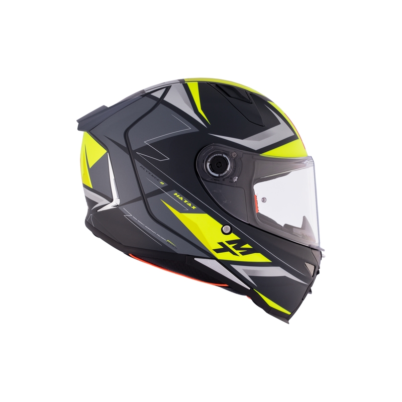MT REVENGE 2 S HATAX C3 schwarz-grau-gelber Integral-Motorradhelm