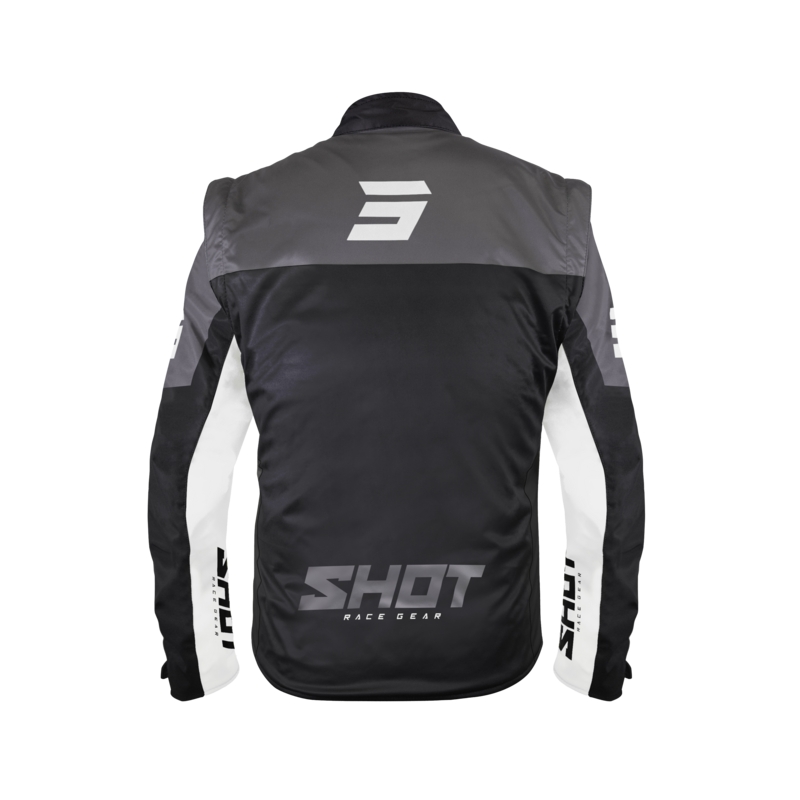 Softshelljacke Shot Softshell Lite schwarz und weiß
