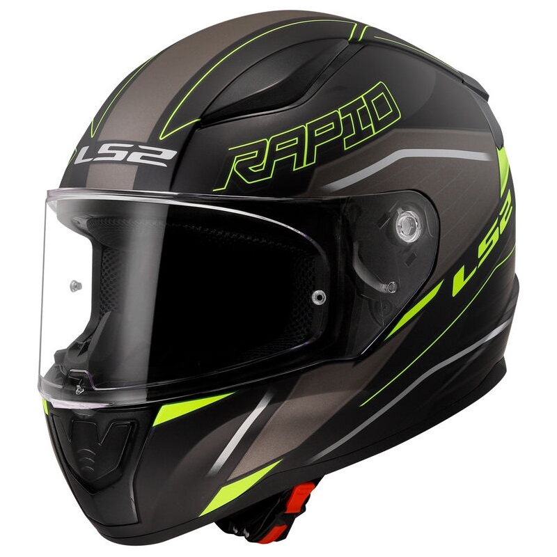 Integral Motorradhelm LS2 FF353 RAPID II Rokku schwarz-fluo gelb