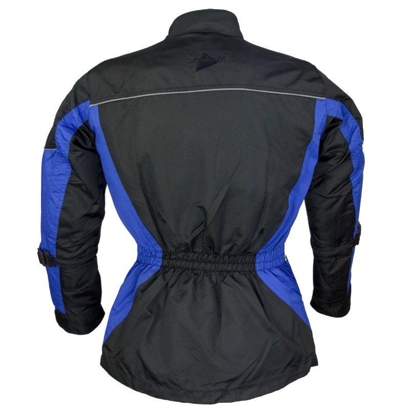 Kinder-Motorradjacke Roleff schwarz-blau