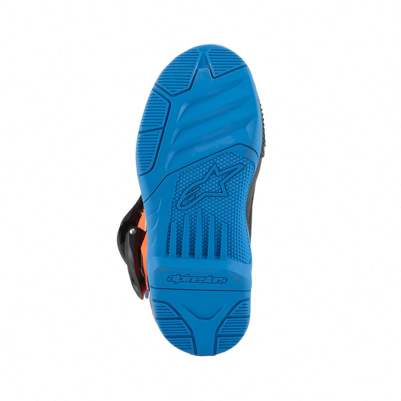 Alpinestars Tech 3S Kids Fluo Orange-Blau-Fluo Gelb-Schwarz Motorradstiefel für Kinder