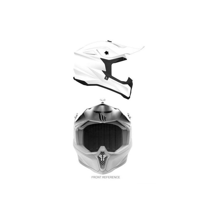 MT Falcon Motocross Helm weiß
