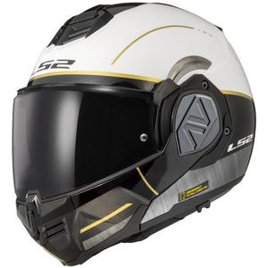 Překlápěcí helma na motorku LS2 FF906 Advant Iron bílo-černá matná