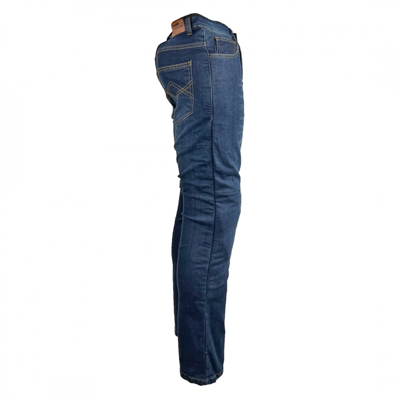 Damen-Motorradjeans Roleff Aramid Blau