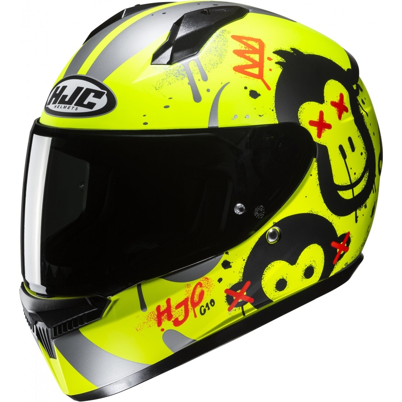 Kinder Integralhelm HJC C10 Geti MC3HSF fluo gelb