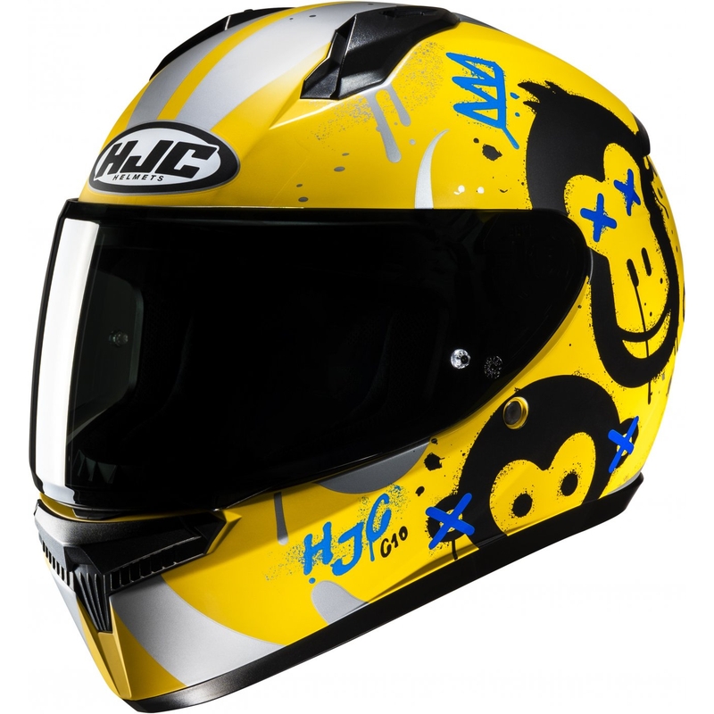 Kinder-Integralhelm HJC C10 Geti MC3SF gelb