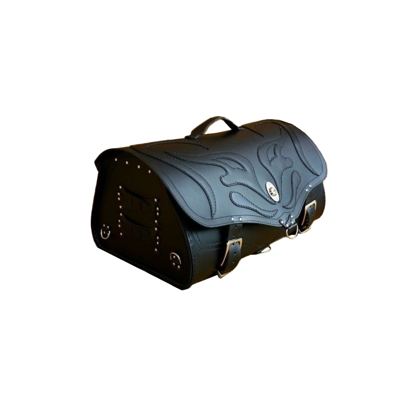 RSA K22 Black Demon schwarz 42 l Leder Motorradtasche