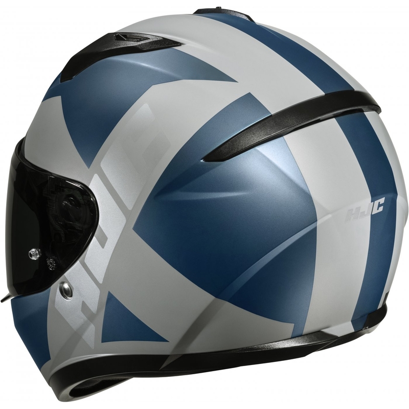 Integral Motorradhelm HJC C10 Tez MC2SF grau-blau