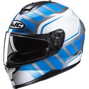 Integral Motorradhelm HJC Helm C70N Holt MC2 weiß-grau-blau
