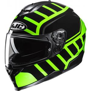Integral Motorradhelm HJC Helm C70N MC4H schwarz-fluo grün