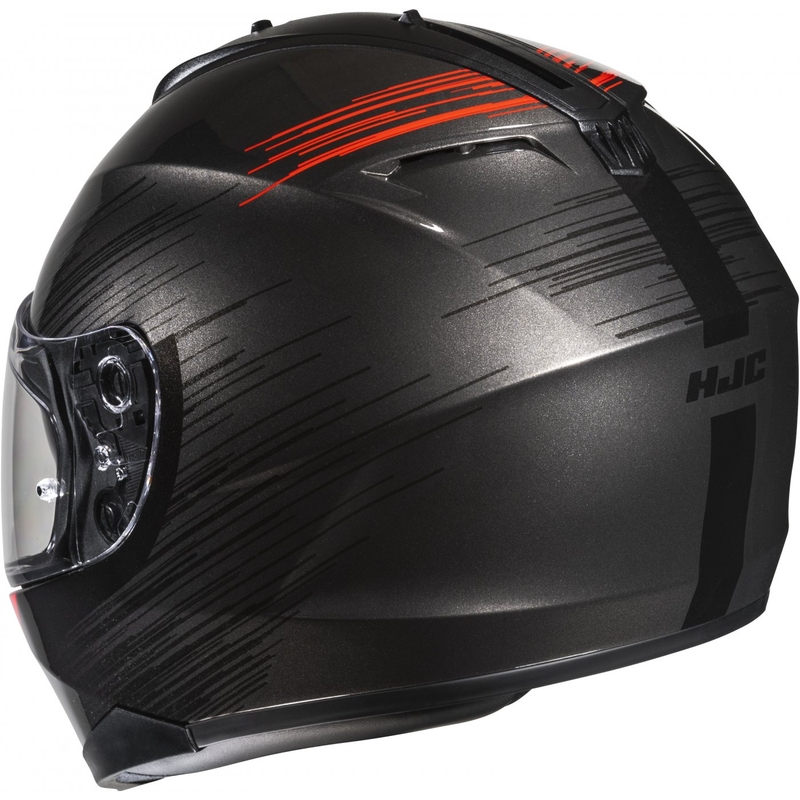 Integral Motorradhelm HJC C70N Sway MC1 rot-schwarz