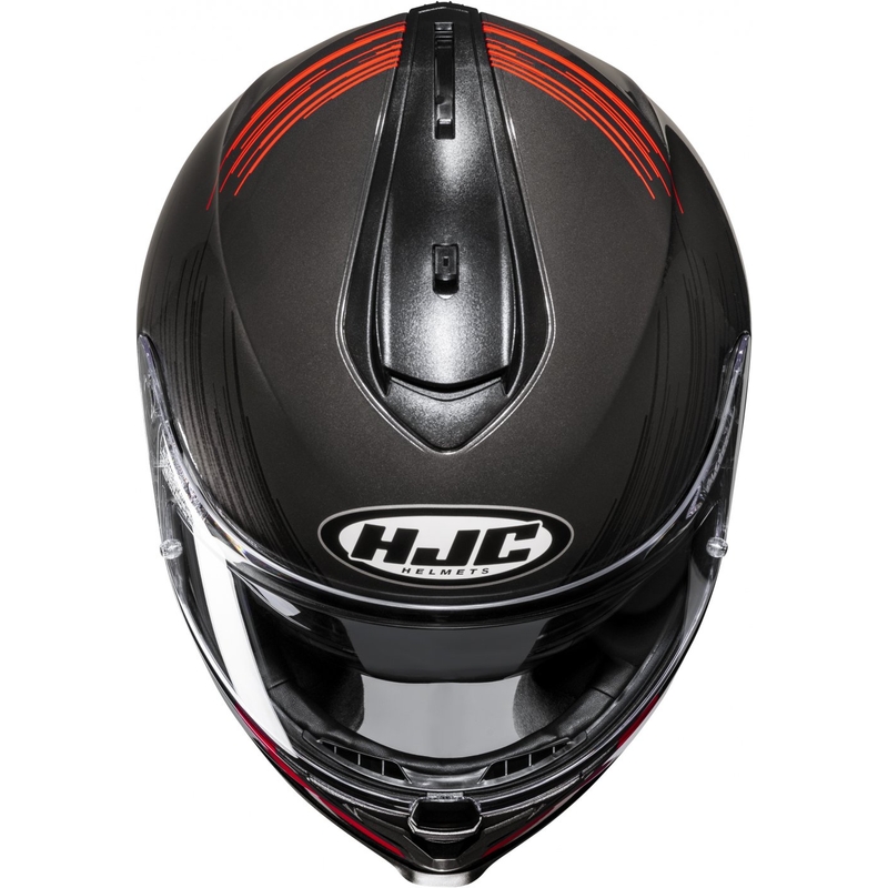 Integral Motorradhelm HJC C70N Sway MC1 rot-schwarz