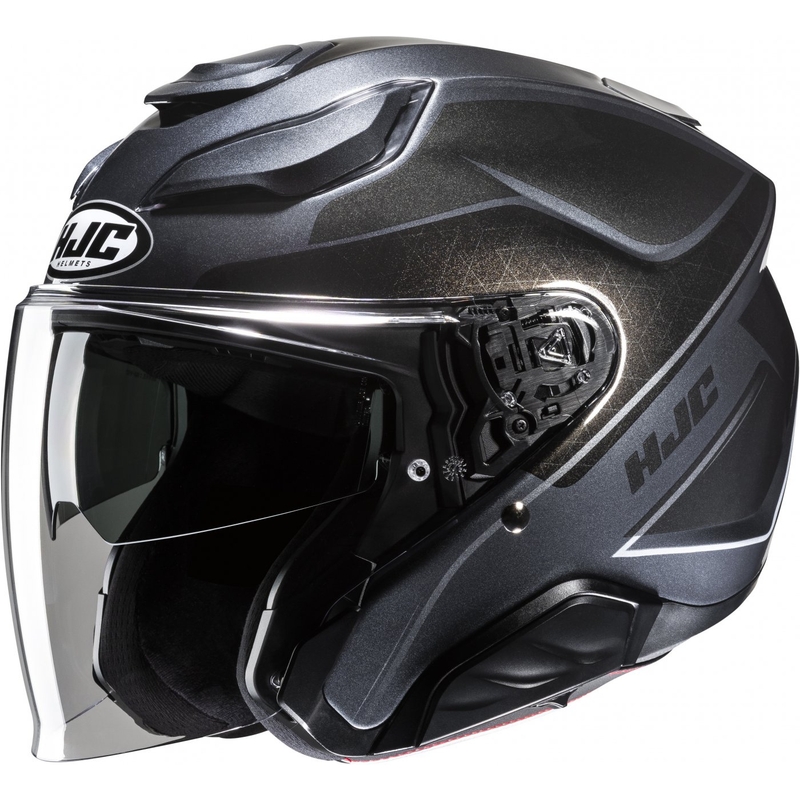 Offener Motorradhelm HJC F31 Ludi MC5 Titanium