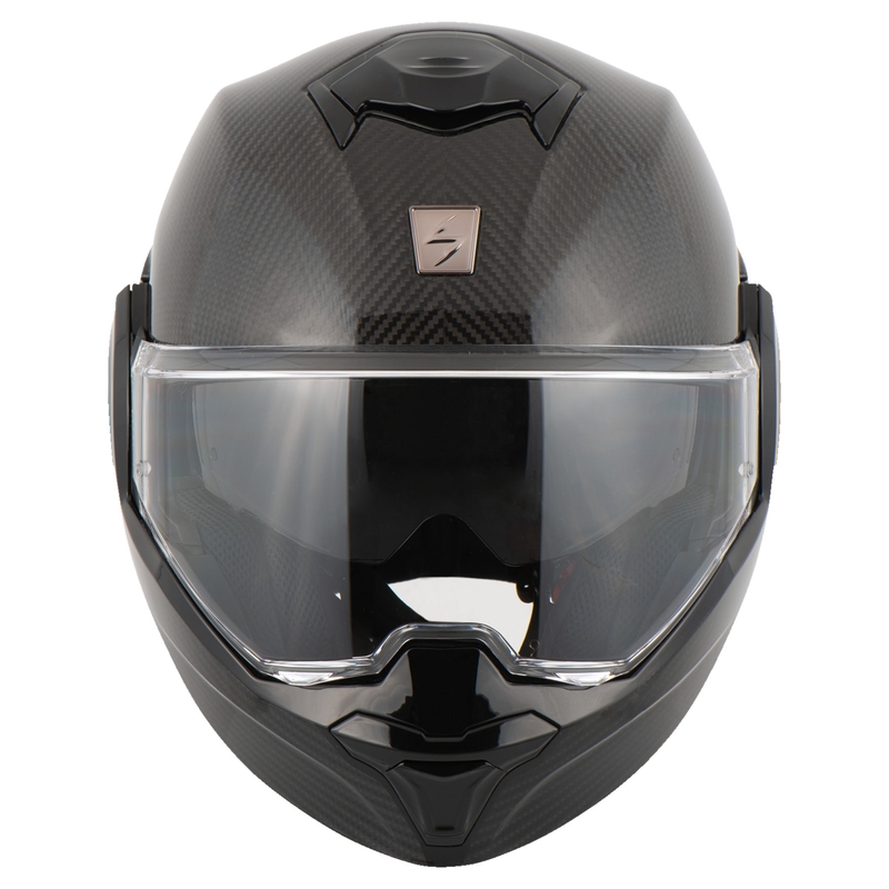 Klapphelm Scorpion EXO-TECH EVO Carbon schwarz glänzend - Klasse II