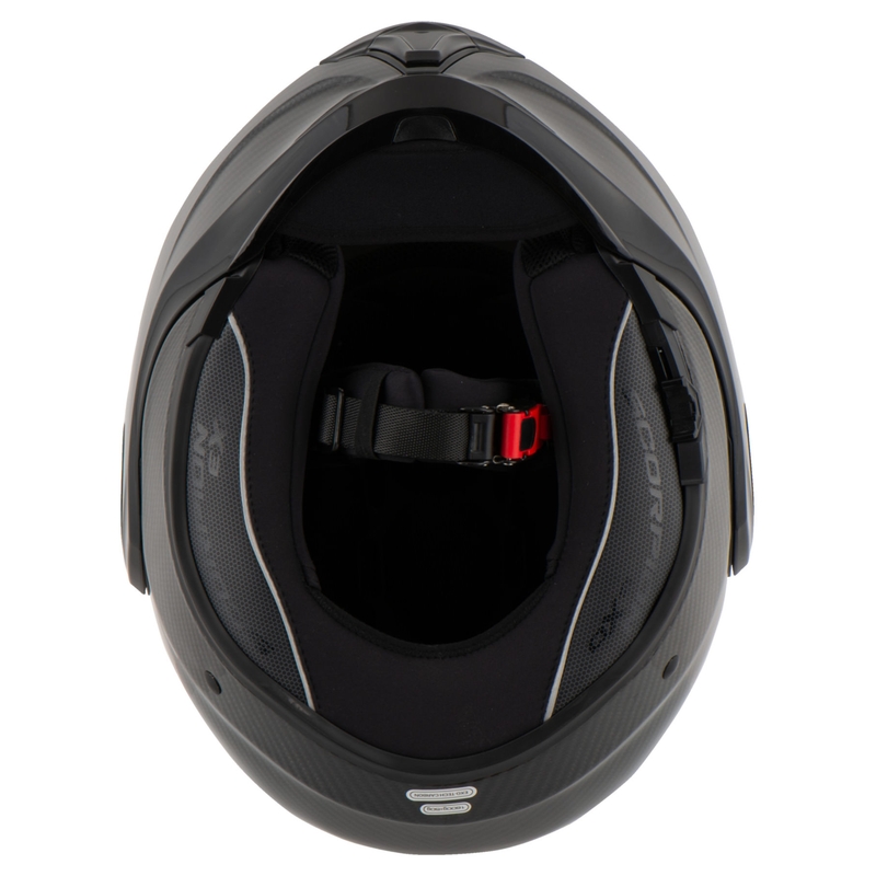 Klapphelm Scorpion EXO-TECH EVO Carbon schwarz glänzend - Klasse II