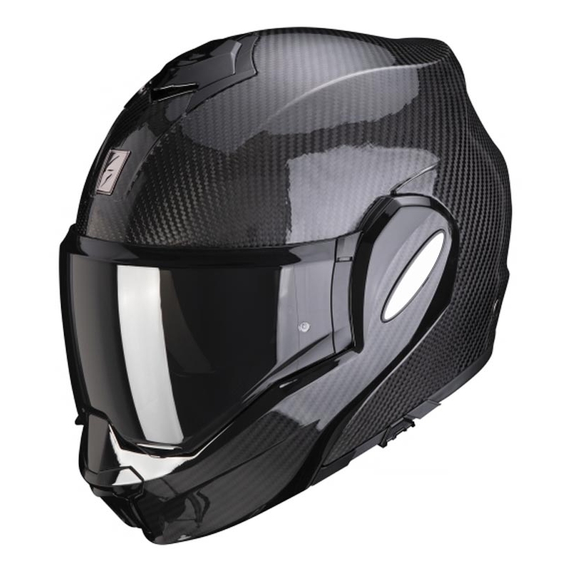 Klapphelm Scorpion EXO-TECH EVO Carbon schwarz glänzend - Klasse II