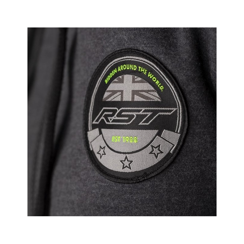 Motorrad-Kapuzenpullover RST X Zip Factory CE grau Ausverkauf - II. Qualität