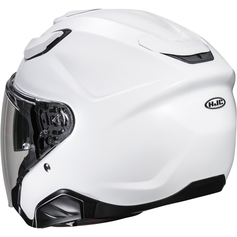 Offener Motorradhelm HJC F31 Solid perlweiß