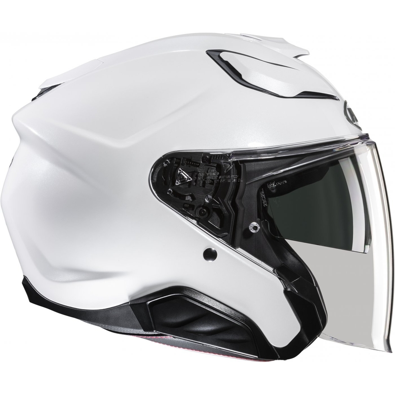 Offener Motorradhelm HJC F31 Solid perlweiß
