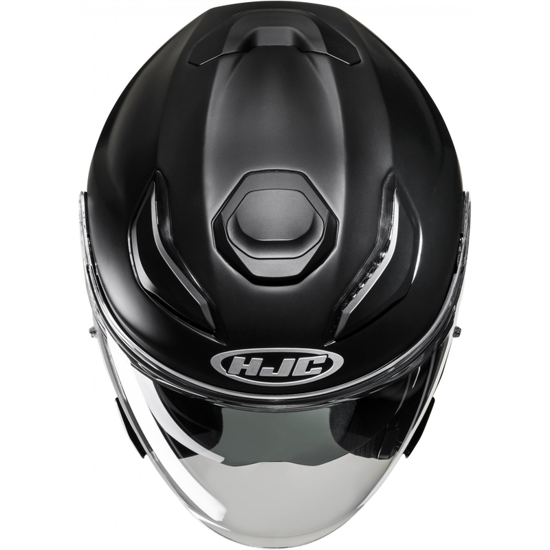 Offener Motorradhelm HJC F31 Solid schwarz
