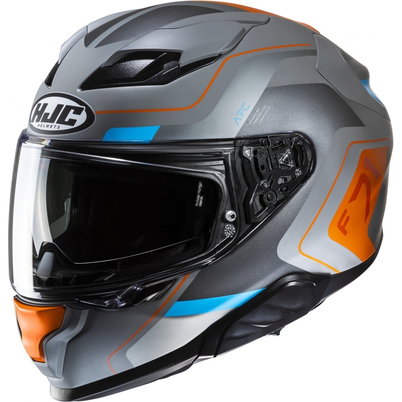 HJC F71 Arcan MC27SF grau-blau-orange Integral-Motorradhelm