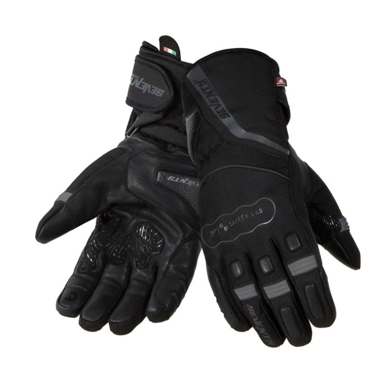 Motorradhandschuhe SEVENTY DEGREES SD-T7 schwarz-grau