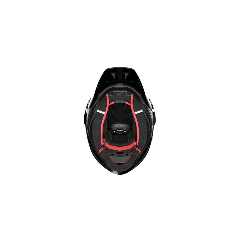Integralhelm Motorrad Alpinestars Supertech R-10 Solid Carbonschwarz