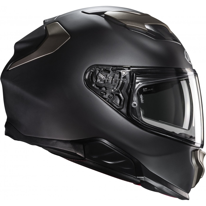 Integrierter Motorradhelm HJC F71 Solid mattschwarz