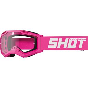 Kinder-Motocross-Brille Shot Rocket Kid 2.0 rosa (klares Plexiglas)